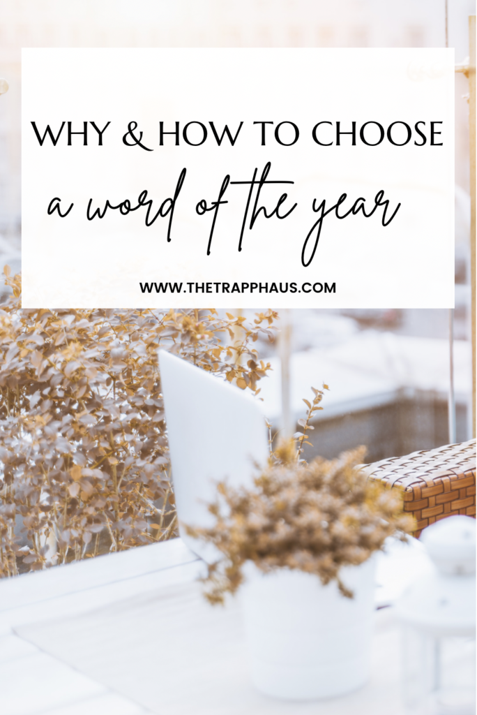 Why & how to choose a word of the year