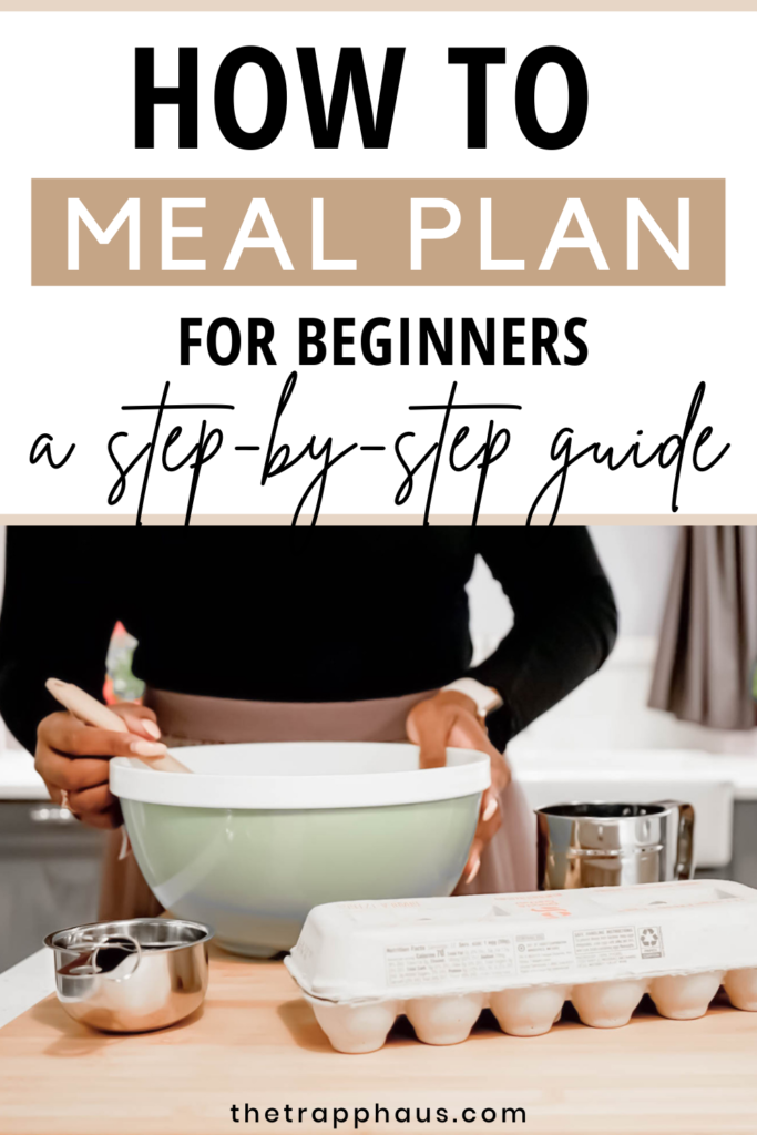 Meal planning for beginners - a step-by-step guide