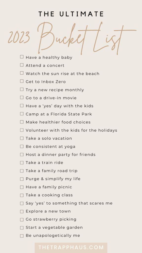 The Ultimate 2023 Bucket List | 23 Things to Do in 2023
