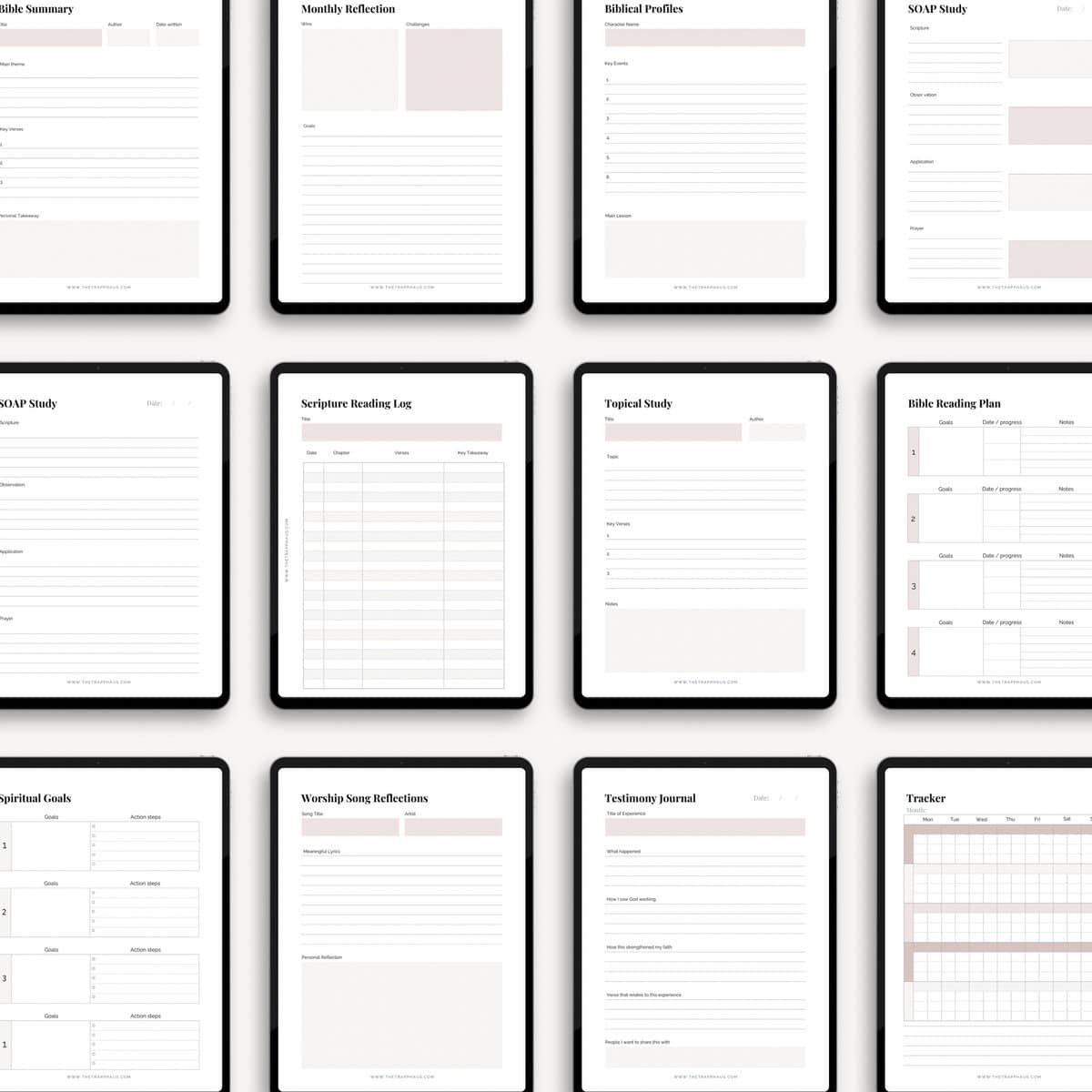 Ultimate Bible Study Bundle: 15 Essential Printables to Deepen Your Faith - Image 2