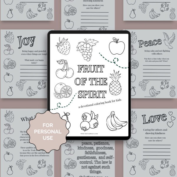 Fruit of the Spirit Coloring Devotional for Kids - Image 2