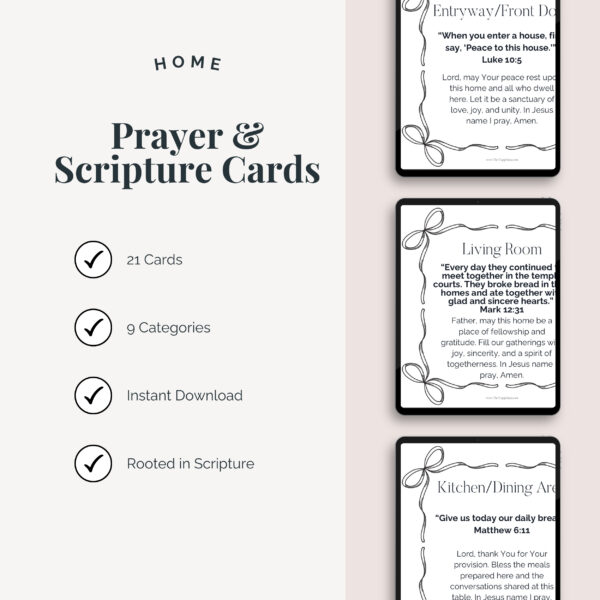 Scripture Prayer Cards for Your Home - Image 2