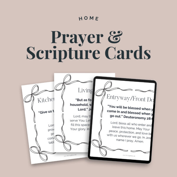 Scripture Prayer Cards for Your Home