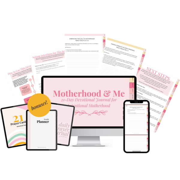 Motherhood and Me: A 21-Day Devotional Journal + Exclusive Bonuses